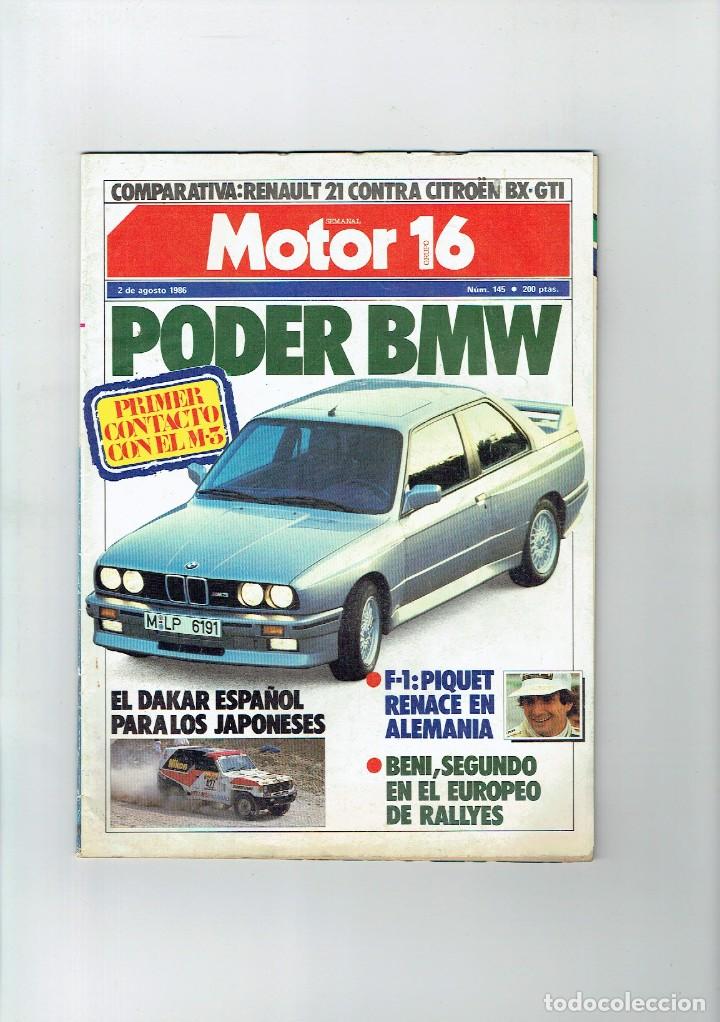 Coches: REVISTA MOTOR 16 N&ordm; 145BMW M3