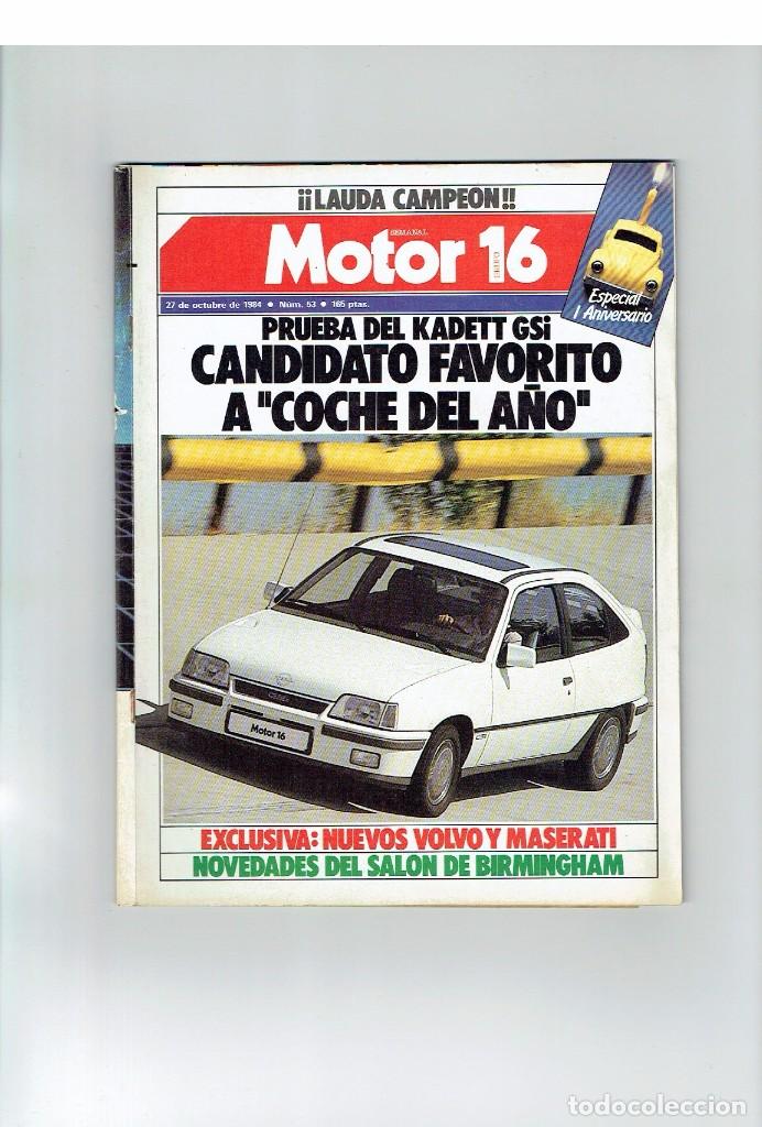 Coches: REVISTA MOTOR 16 N&ordm; 53