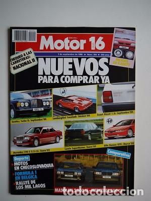 Coches: REVISTA MOTOR 16 N&ordm; 254