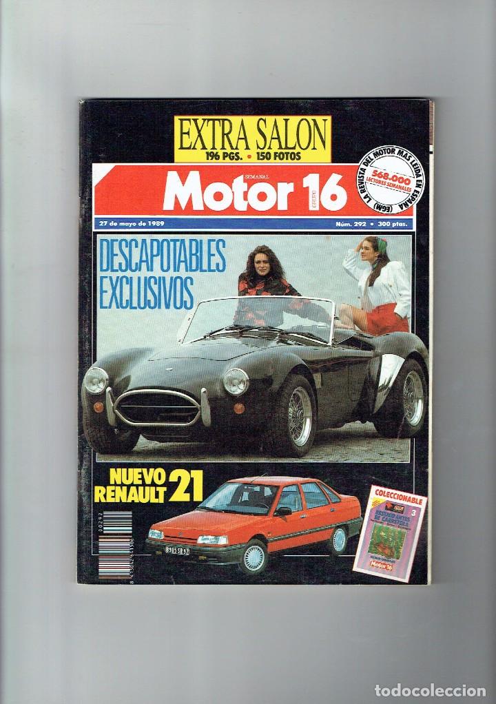 Coches: REVISTA MOTOR 16 N&ordm; 292