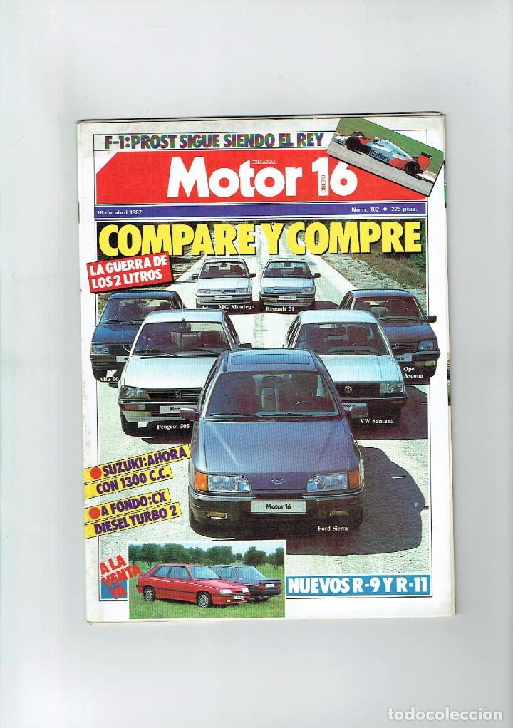 Coches: REVISTA MOTOR 16 N&ordm; 182- CITROEN CX TRD TURBO 2