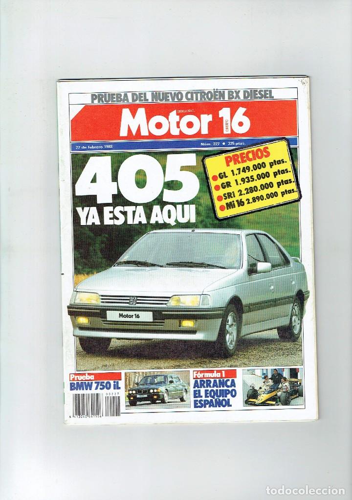 Coches: REVISTA MOTOR 16 N&ordm; 227