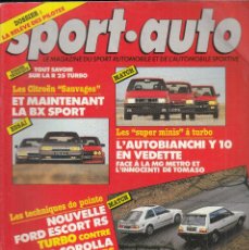 Auto: REVISTA SPORT AUTO FRANCES Nº 279 AÑO 1985.PRU: BMW M5.COMP:FORD SCORT RS TURBO Y TOYOTA COROLL GT6.