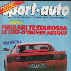 Auto: REVISTA SPORT AUTO FRANCES Nº 281 AÑO 1985. PRUEBA: FERRARI TESTAROSSA. BMW ALPINA C2 2.5.