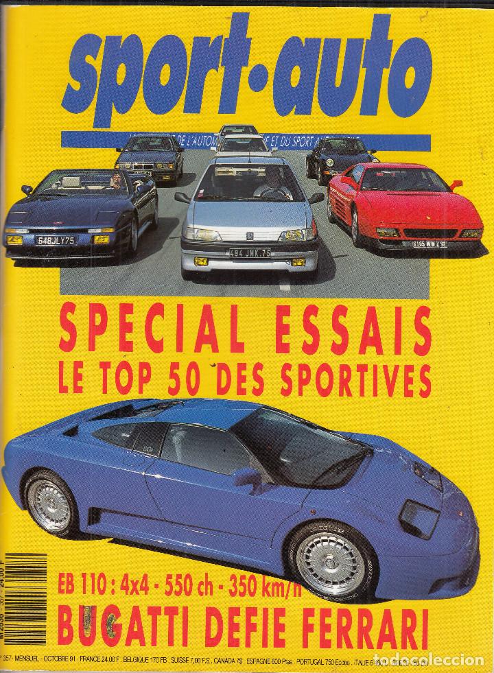 Coches: REVISTA SPORT AUTO FRANCES N&ordm; 357 A&Ntilde;O 1991. PRUEBA: VW GOLF VR6. COMP: PEUGEOT 106 XSI FACE AUX
