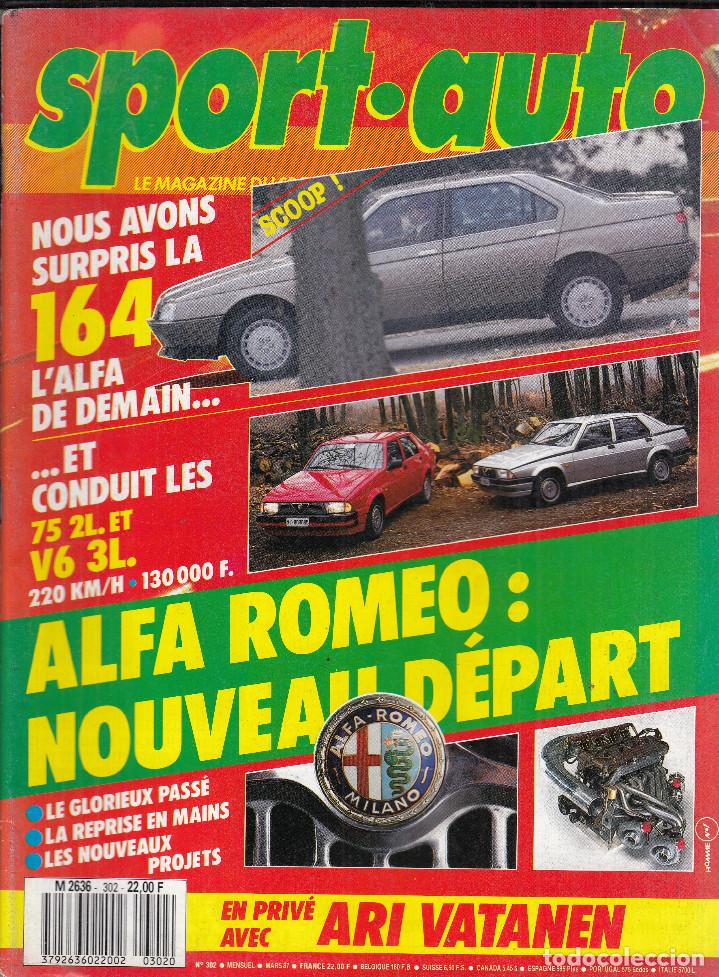 Coches: REVISTA SPORT AUTO FRANCES N&ordm; 302 A&Ntilde;O 1987. COMPARATIVA: JAGUAR 3.6 SOVEREING FACE Y BMW 735I.