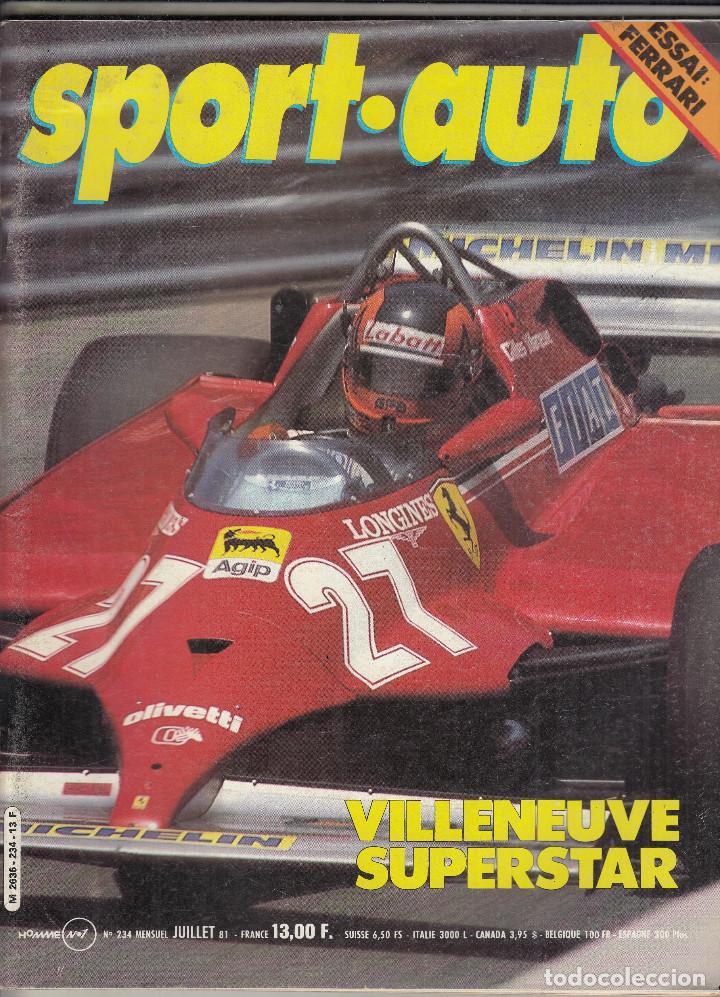 Coches: REVISTA SPORT AUTO FRANCES N&ordm; 234 A&Ntilde;O 1981. PRUEBA: FERRARI MONDIAL 8.