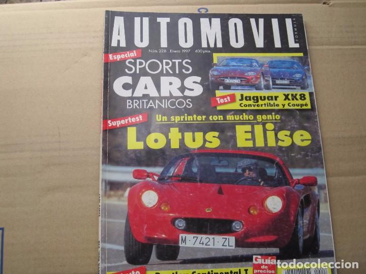 Coches: AUTOMOVIL 1997: MARCOS MANTARA; JAGUAR XK8; LOTUS ELISE; AUDI A4 SUPERTOURING D2; ETC...