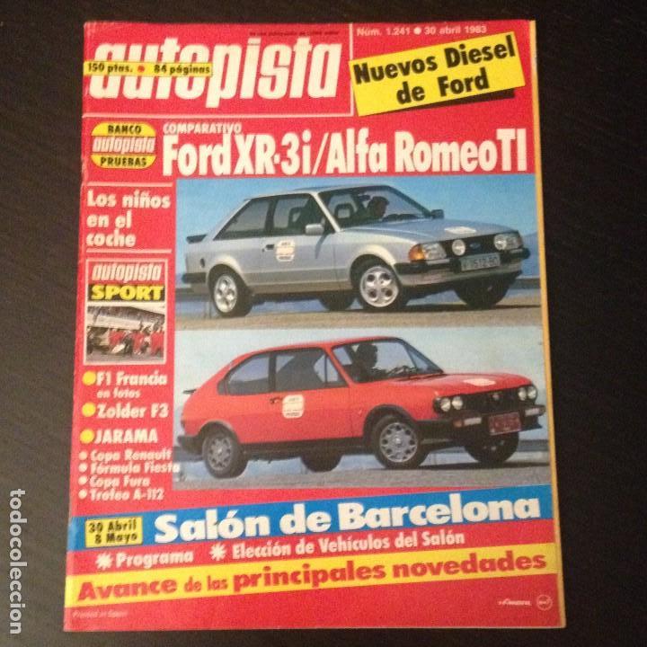 Autopista Nº 1241 Alfa Romeo Ti Qv Ford Escor Buy Old Car Magazines At Todocoleccion