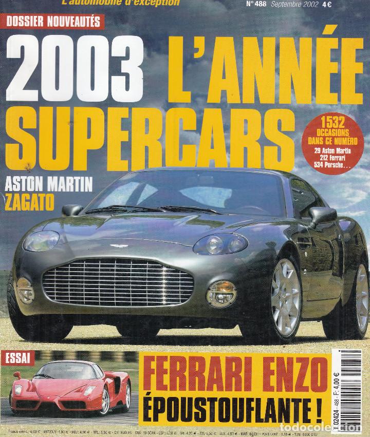 Coches: REVISTA SPORT AUTO FRANCES N&ordm; 488 A&Ntilde;O 2002. PRU: AUDI RS6. FERRARI ENZO. DOSSIER: MECEDESSL 55 AMG.