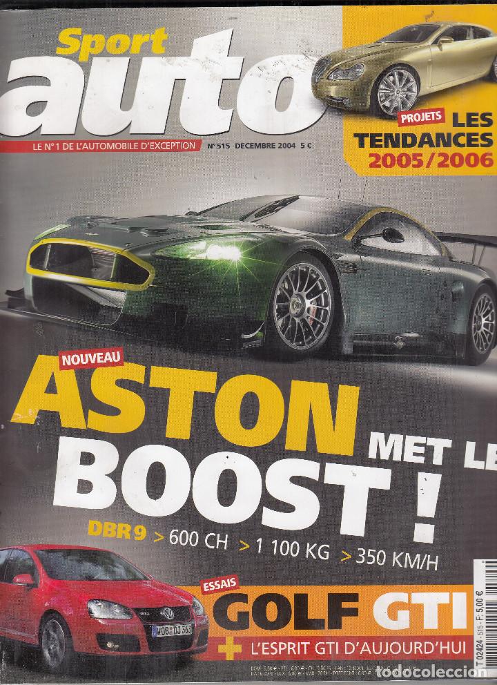 Coches: REVISTA SPORT AUTO FRANCES N&ordm; 515 A&Ntilde;O 2004. PRU:WV GOLF GTI DSG. COMP:BMW 545I Y CHRYSLER 300 C 5.7.