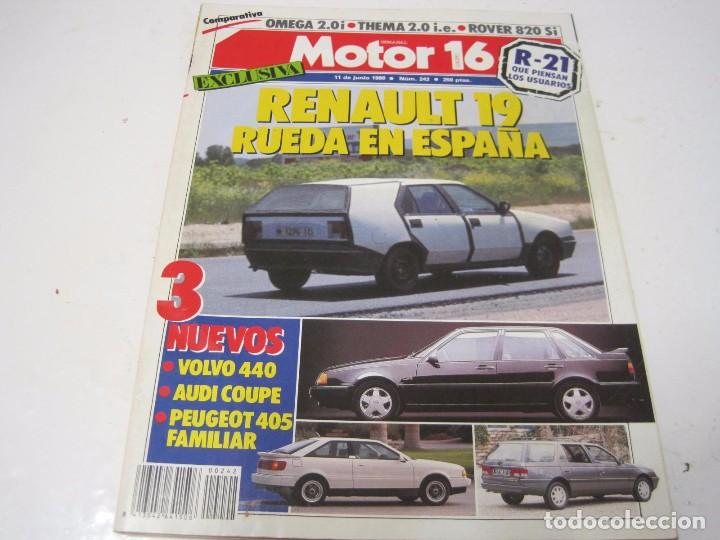 Coches: MOTOR16 1988: LANCIA THEMA; OPEL OMEGA; ROVER 820; ETC....