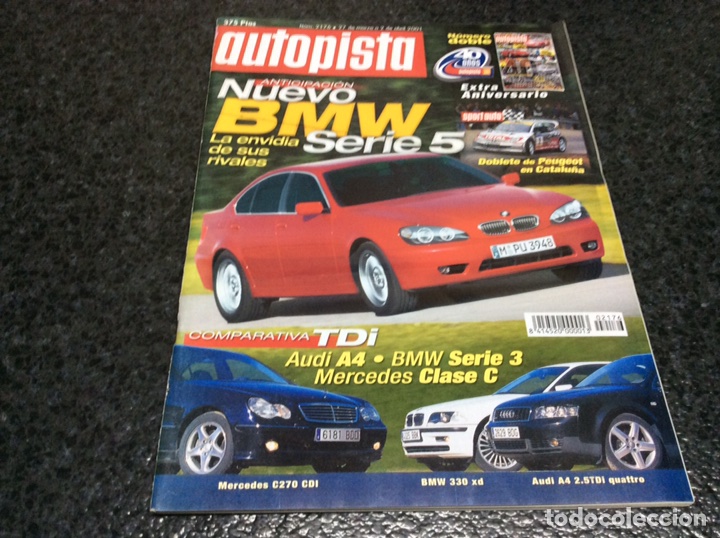 Voitures: AUTOPISTA N&ordm; 2176 A&Ntilde;O 2001. BMW SERIE 5, AUDI A4, BMW SERIE 3, MERCEDES CLASE C