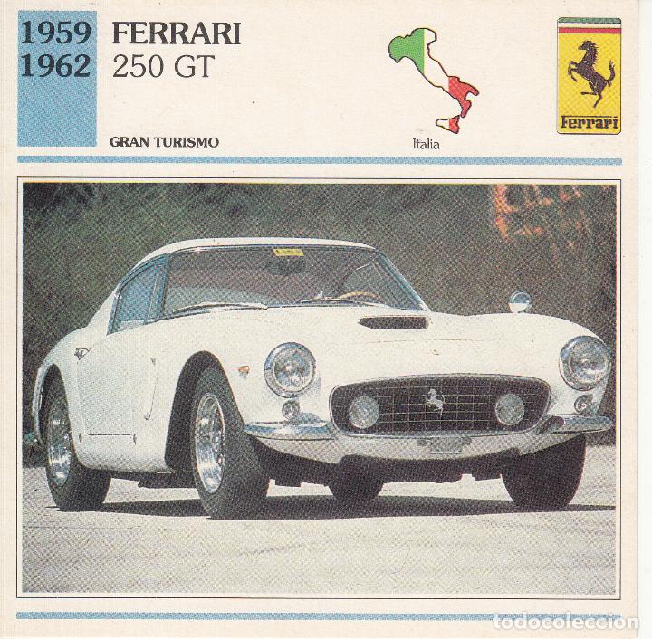 Coches: FICHA DEL COCHE GRAN TURISMO 'FERRARI. 250 GT'. ITALIA 1959-1962.