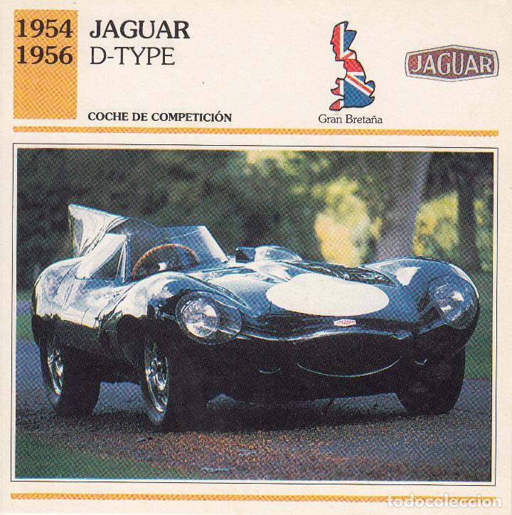 Coches: FICHA DEL COCHE DE COMPETICI&Oacute;N 'JAGUAR D-TYPE'. GRAN BRETA&Ntilde;A 1954-1956.