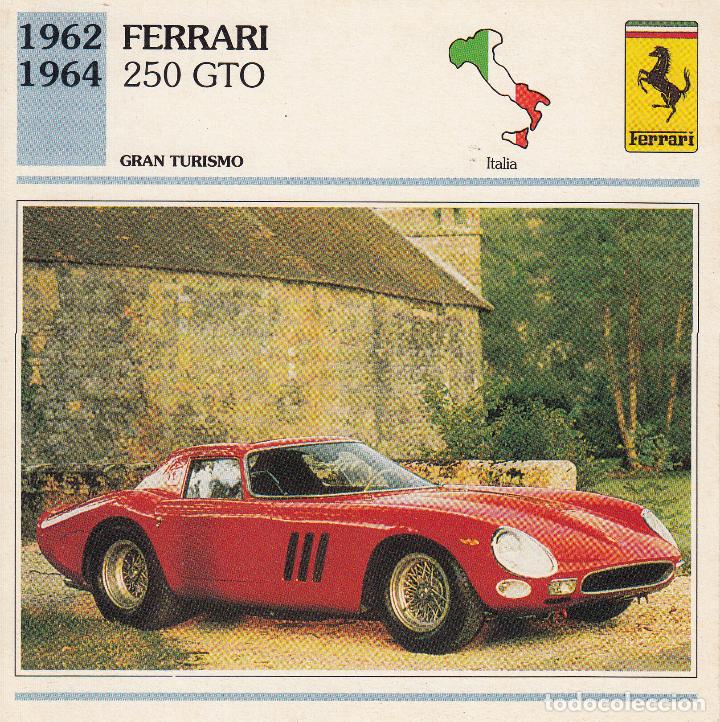 Coches: FICHA DEL COCHE GRAN TURISMO 'FERRARI. 250 GTO' ITALIA 1962-1964.