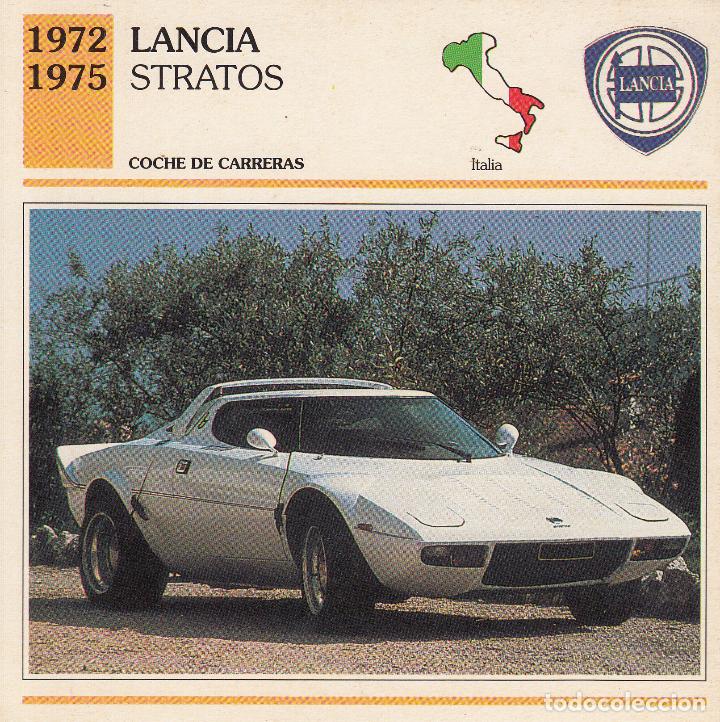 Coches: FICHA DEL COCHE DE CARRERAS 'LANCIA. STRATOS' ITALIA 1972-1975.
