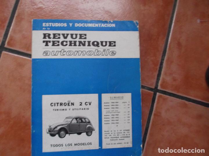Coches: revue technique automobile citroen 2 cv todos los modelos 1950 al 1966, en castellano