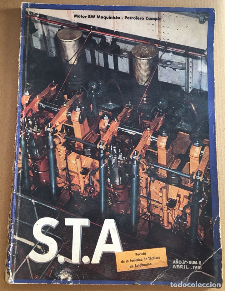 Cars: Revista de la sociedad de tecnicos de automocion n&deg; 8 abril 1951 sta