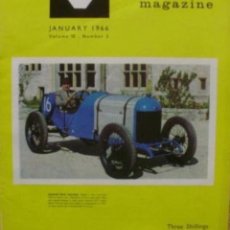 Coches: VETERAN AND VINTAGE MAGAZINE/ VOLUME 10/ NO. 5/ 1966/ PIONEER PUBLICATIONS/ JAN.. Lote 108058227