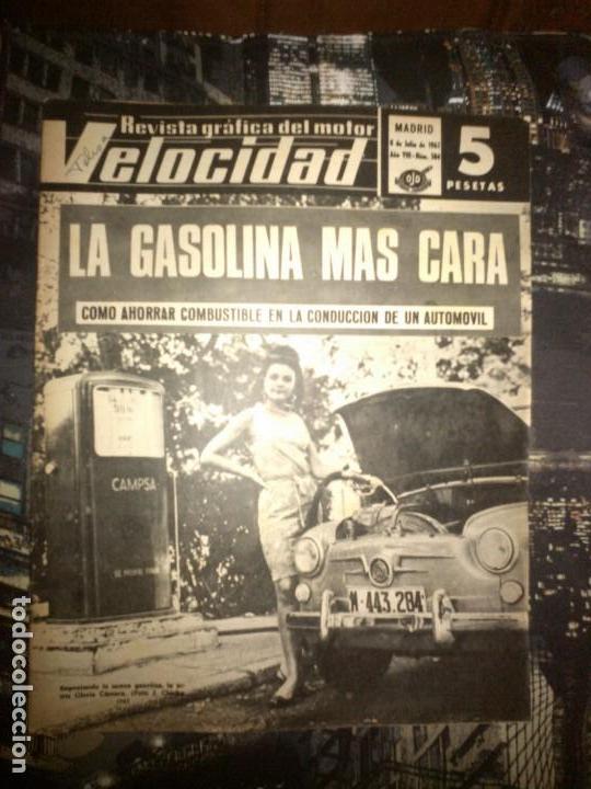 Coches: Velocidad n&ordm; 304 (8-7-1967) (precio de la gasolina, Seat 600, Vespa, Jawa Mustang SS50)