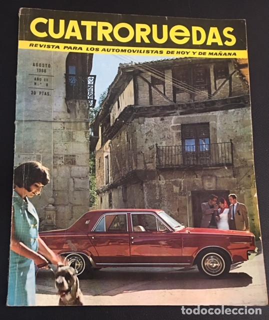 Carros: revista cuatroruedas cuatro ruedas numero 8 de 1966 prueba fiat 124 y renault 16 r16
