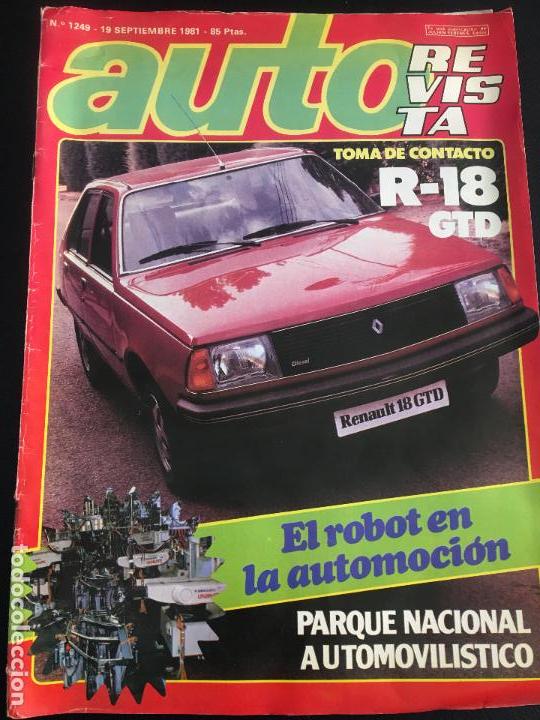 Carros: revista autorevista auto numero 1249 de 1981 renault 18 gtd