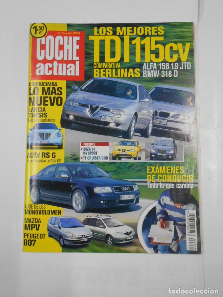 Autos: REVISTA COCHE ACTUAL N&ordm; 739. DEL 13 AL 19 DE JUNIO DE 2002. LOS MEJORES TDI 115 CV. TDKR52