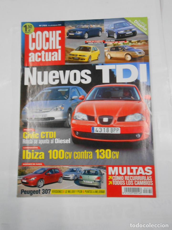 Coches: REVISTA COCHE ACTUAL N&ordm; 722. DEL 14 AL 20 FEBRERO 2002. NUEVOS TDI. CIVIC CTDI. TDKR52