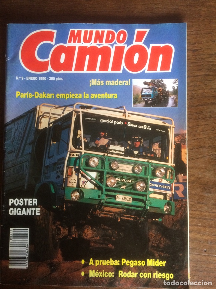 Cars: Revista mundo Camion n&uacute;mero 9 de 1990 pegaso Mider paris Dakar