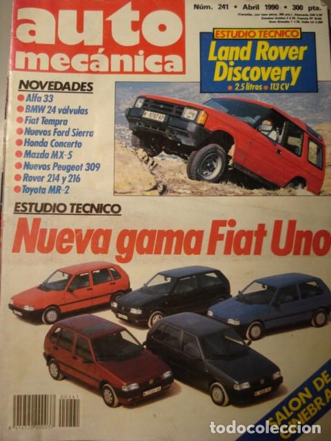 Coches: REVISTA AUTOMECANICA 241  Fiat Uno - Alfa Romeo 33 - BMW - Fiat Tempra - Ford Sierra  Honda Concerto
