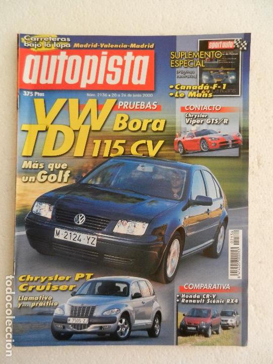 Coches: AUTOPISTA N&ordm; 2136 JUNIO A&Ntilde;O 2000. - Foto 1