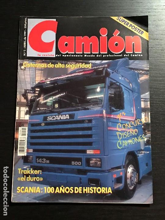 Coches: CAMION N&ordm; 1 ABRIL 1991 - COLECCIONABLE SCANIA PEGASO TRAKKER - REVISTA