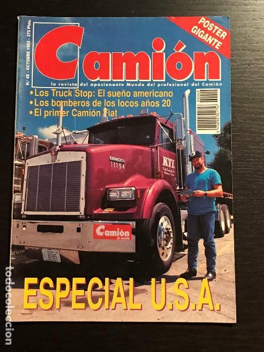 Coches: CAMION N&ordm; 49 OCTUBRE 1993 - ESPECIAL USA FIAT IVECO PEGASO EUROTECH VOLVO FH LEYLAND COMET - REVISTA
