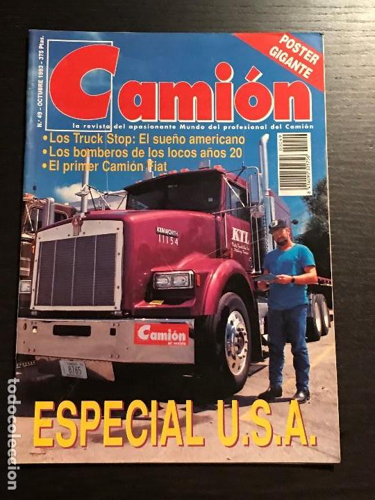 Coches: CAMION N&ordm; 49 OCTUBRE 1993 - ESPECIAL USA FIAT IVECO PEGASO EUROTECH VOLVO FH LEYLAND COMET - REVISTA