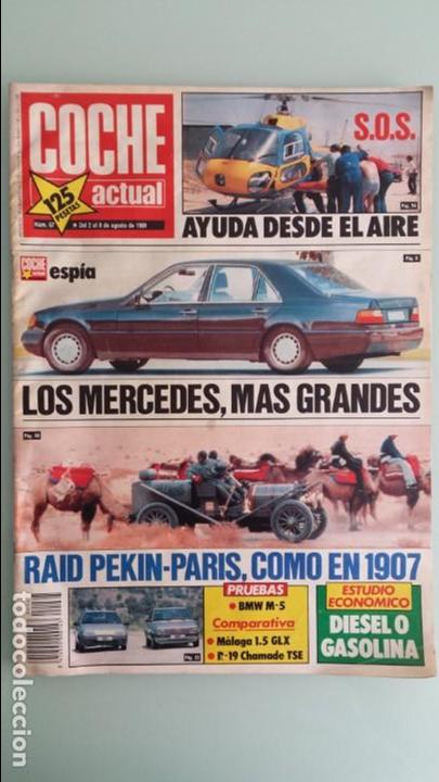 Coches: Revista Coche Actual 67 1989 Peugeot 309 GTI 16, Kadett GSI, BMW M5, Luis Perez Sala, Carlos Card&uacute;s