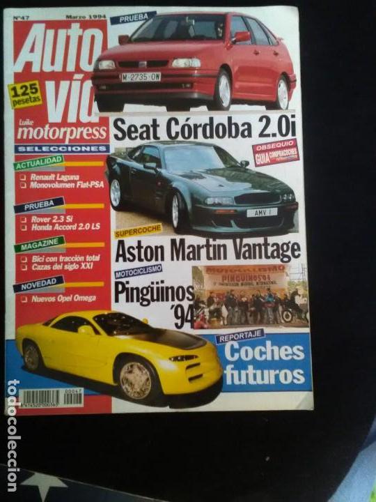 Coches: Revista auto via N 47 Aston Martin ping&uuml;inos 94 Honda Accord Seat C&oacute;rdoba 2.0 i Renault laguna