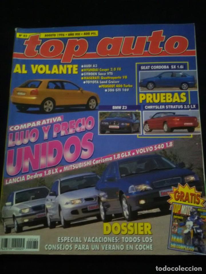Coches: Top auto N 82 .1996. Audi A3 . Maserati quattroporte V8 . Chrysler stratus 2.5 LX