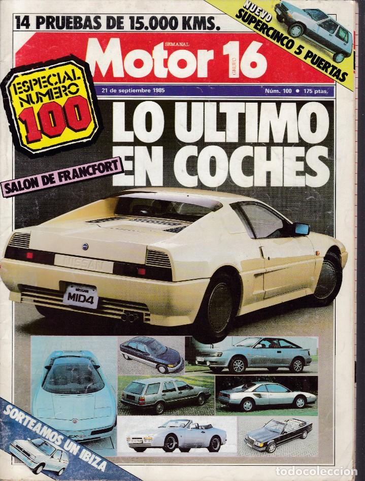 Coches: REVISTA MOTOR 16 N&ordm; 100 A&Ntilde;O 1985. GAMA: RENAULT 5 TL, RENAULT 5 GTL Y RENAULT 5 GTS. PRU: BIMOTA* 3