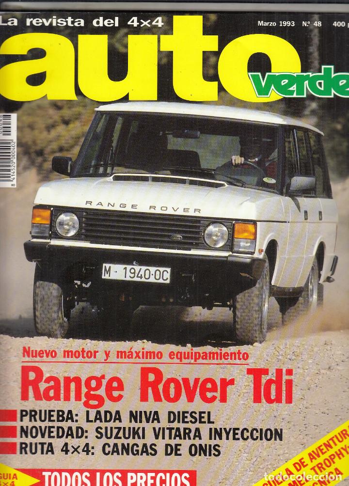 Coches: REVISTA AUTOVERDE 4X4 N&ordm; 48 A&Ntilde;O 1993. PRU.RANGER ROVER TDI. LADA NIVA DIESEL. RAC:SUZUKI VITARA T2.