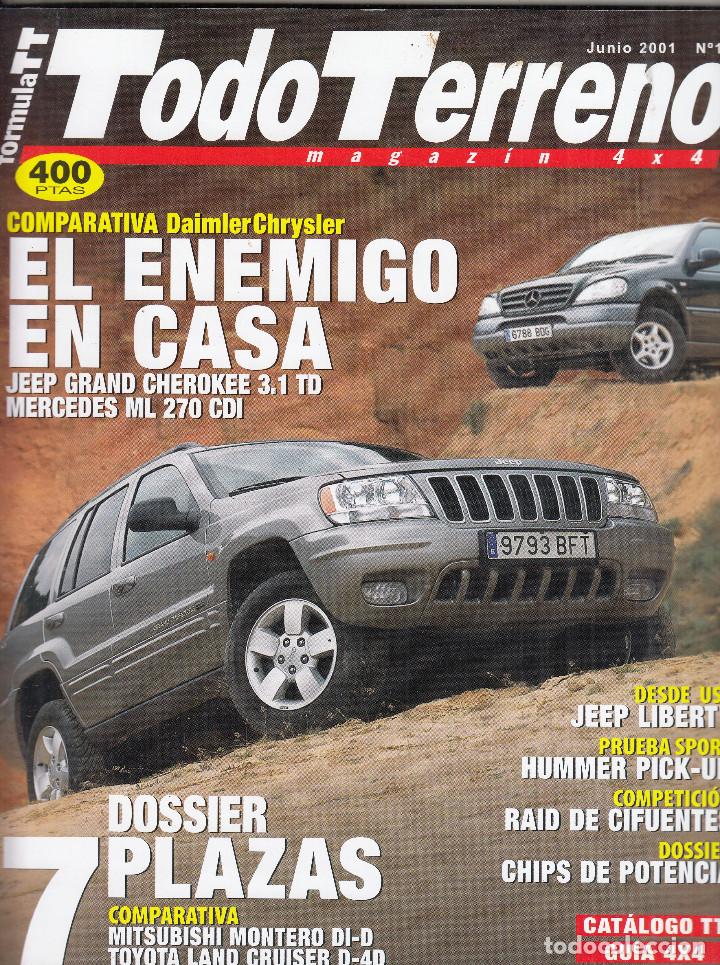 Autos: REVISTA TODOTERRENO N&ordm; 14 A&Ntilde;O 2001. PRU: LAND ORVER DEFENDER 90 EXTREME. COMP: MERCEDES ML 170 CDI
