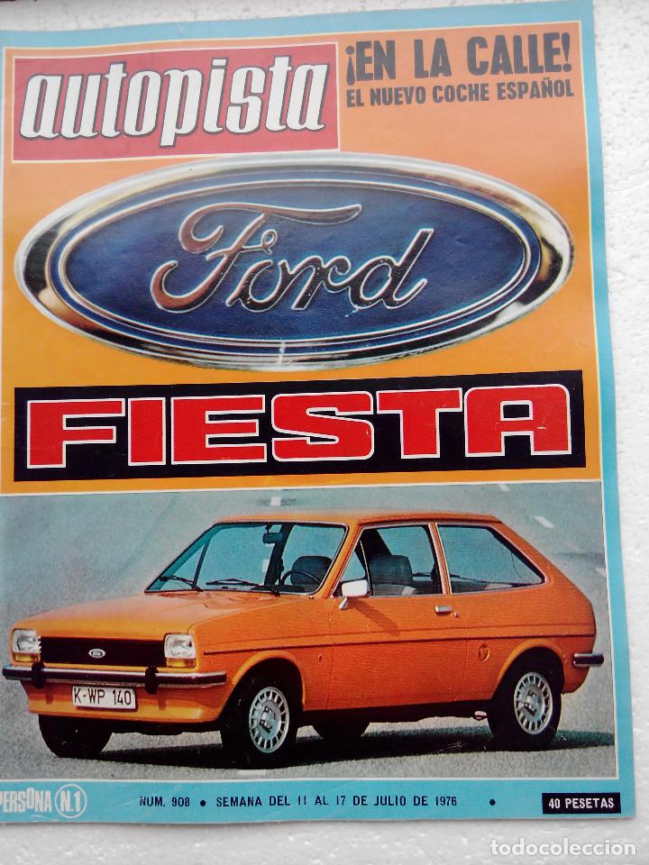Auto: REVISTA AUTOPISTA N&ordm; 908- A&Ntilde;O 1976  - FOTO SUMARIO -