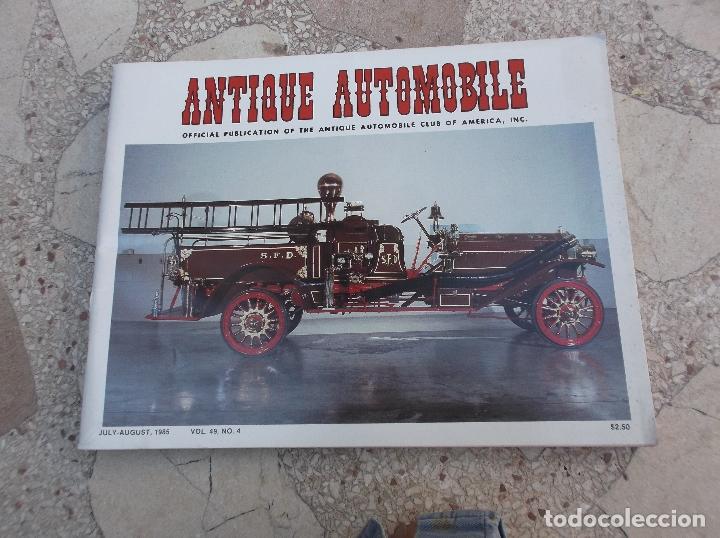 Autos: revista u.s.a.de antique automobile,juli-august,1985, vol-49 n&ordm; 4,en ingles, 80 paginas ,