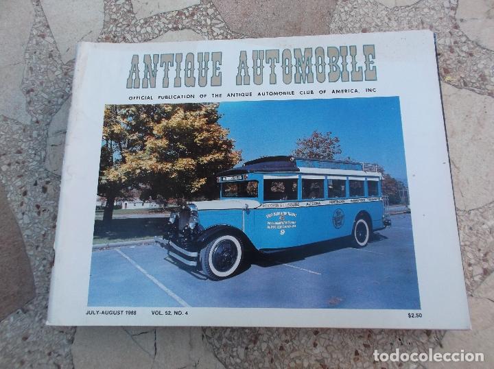 Autos: revista u.s.a.de antique automobile,juli-august,1988, vol-52 n&ordm; 4,en ingles, 80 paginas ,
