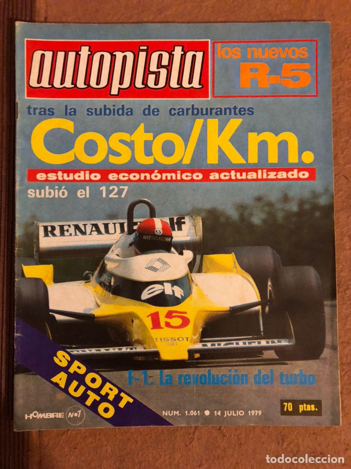 Autos: AUTOPISTA N&deg; 1061 (JULIO 1986). RENAULT 5, SEAT 132, POSTER JEAN PIERRE JABOUILLE (REANULT RS-11),..