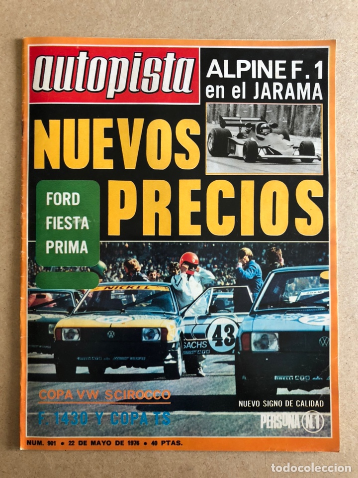 Carros: AUTOPISTA N&deg; 901 (MAYO 1976). RENAULT 5 GTL 1300, DATSUN 120A/F-2, RENAULT 8, RALLYES, ALPINE DE F1,
