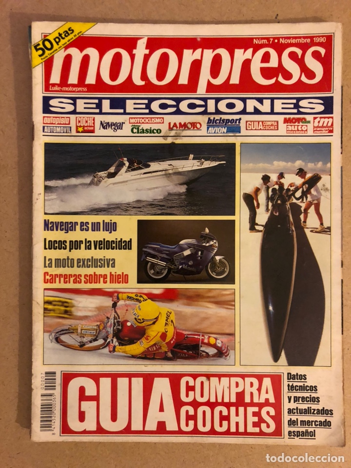 Coches: MOTORPRESS N&deg; 7 (NOVIEMBRE 1990). HONDA NSX, MUNDIAL ENDURO, PEGASO Z-101, BIMOTA BELLARIA,...