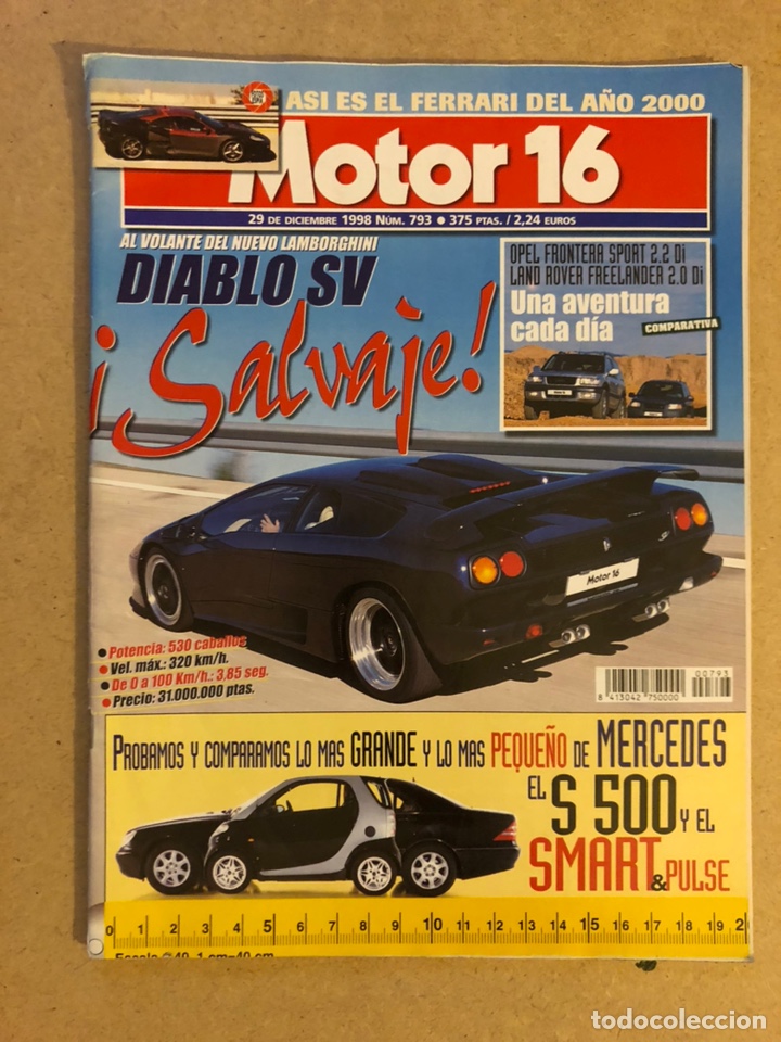 motor 16 n° 793 (1999). lamborghini diablo sv, - Buy Car magazines on  todocoleccion