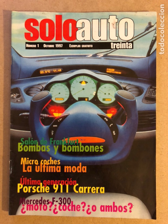 Coches: SOLO AUTO N&deg; 1 (1997). PORSCHE 911 CARRERA, MERCEDES F-300, MICRO COCHES, SAL&Oacute;N DE FRANKFURT,...