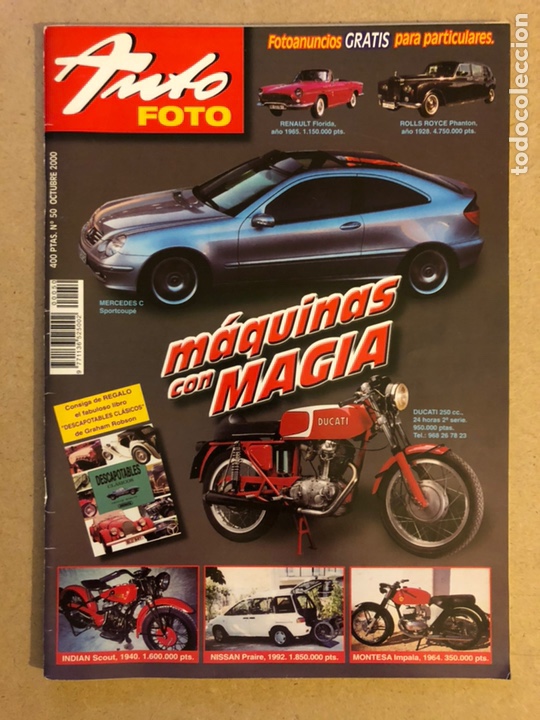 Voitures: AUTO FOTO N&deg; 50 (2000). TURISMOS, CL&Aacute;SICOS, DEPORTIVOS, DESCAPOTABLES, R&Eacute;PLICAS, MOTOS,...
